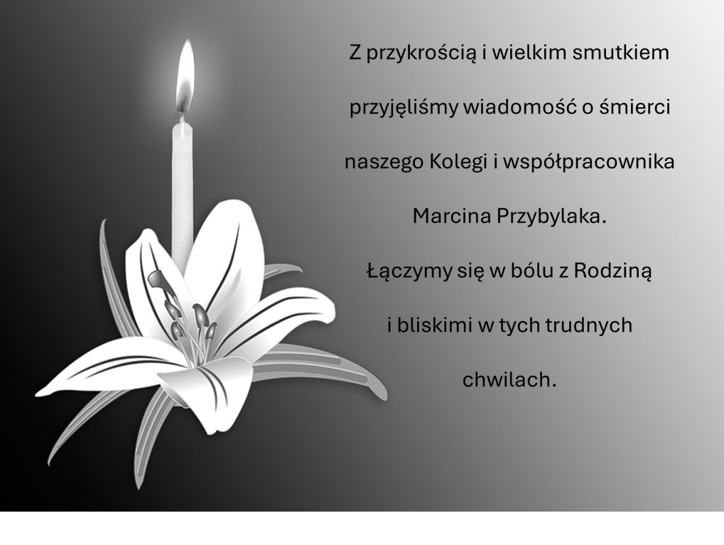 informacja o śmierci kolegi i współpracownika